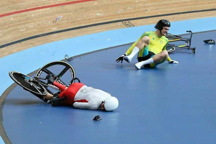 Shocking: Cyclist Joe Truman Gets Unconscious After Hitting Deck In 70-Kmph Crash At CWG, Watch Video